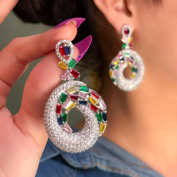 AFRICAN SPARKLE CZ EARRINGS