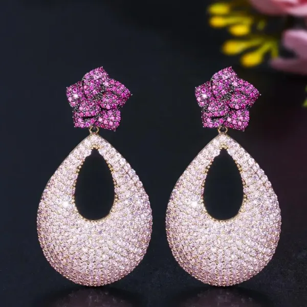 Flower Drop Earrings