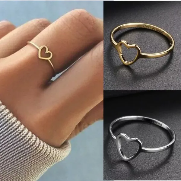 heart sign ring