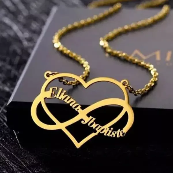 infinity heart necklace