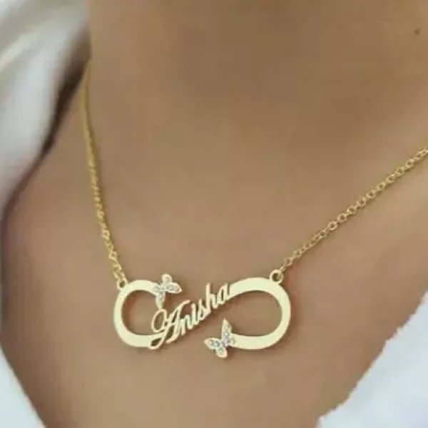 infinity name necklace